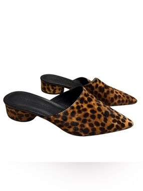 Rebecca Minkoff Fermina Too Leopard Haircalf Mules Size 8